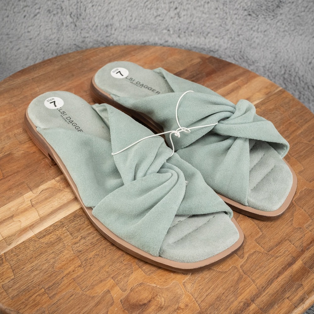 Kelsi Dagger Size 7 Brooklyn Leather Knot Sandals Twist‎ Tide